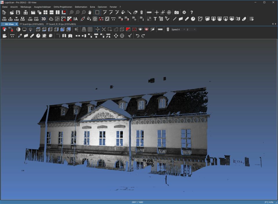 LupoScan 3D Punktwolke gefiltert